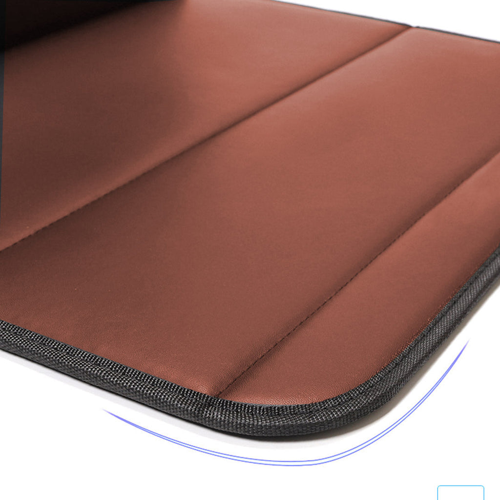 NNEAGS 4X Leather Car Boot Collapsible Foldable Trunk Cargo Organizer Portable Storage Box Coffee Large