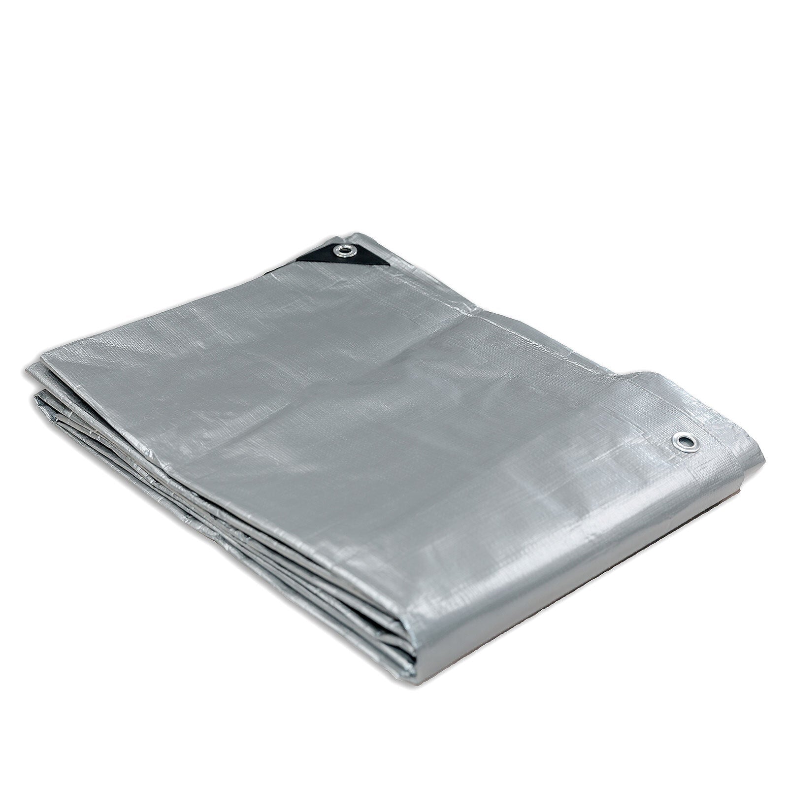 NNEDSZ Heavy Duty Silver Black Tarp Tarpaulin 3.6x3.6m