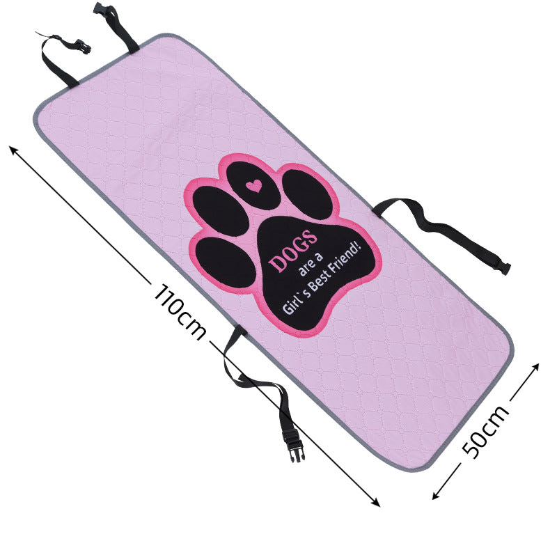 NNEDSZ Pink Dog Car Seat Cover - Waterproof & Scratch-Resistant Pet Seat Protector